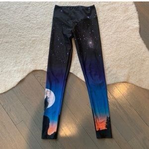 GoldSheep Rare Galaxy Print Leggings size Large
